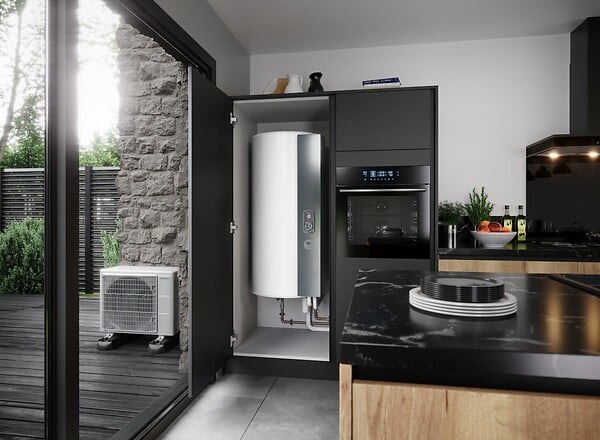 THERMOR - Chauffe-eau thermodynamique Aéromax Split 3 unité intérieure verticale murale 200L - THERMOR - 296517 - large