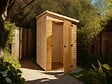 HABRITA - Abri de jardin bois 16mm ED 1220 - L.130xH.220xP.223cm - vignette