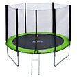 HAPPY GARDEN - Pack Premium Trampoline 305cm réversible vert / bleu ADELAÏDE + filet, échelle, bâche et kit d'ancrage - vignette