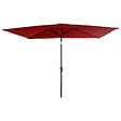 HAPPY GARDEN - Parasol droit HAPUNA rectangulaire 2x3m rouge - vignette