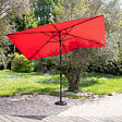 HAPPY GARDEN - Parasol droit HAPUNA rectangulaire 2x3m rouge - vignette