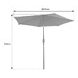 HAPPY GARDEN - Parasol droit HAPUNA rond 2,70m de diamètre beige - vignette