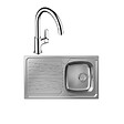 HANSGROHE - Evier 1 bac S21 inox + robinet de cuisine Vernis Blend M35 210 chromé - vignette