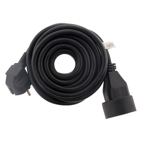 ZENITECH - Lot de 6 prolongateurs 16A 2P+T HO5VV-F 3G1,5mm² - noir 5m - Zenitech - large
