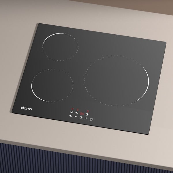 CIARRA - Plaque de cuission induction 3 foyer 59CM 5600W CABBIH3-C - large