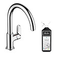 HANSGROHE - Robinet de cuisine Vernis Blend M35 210 chromé + nettoyant Briochin - vignette