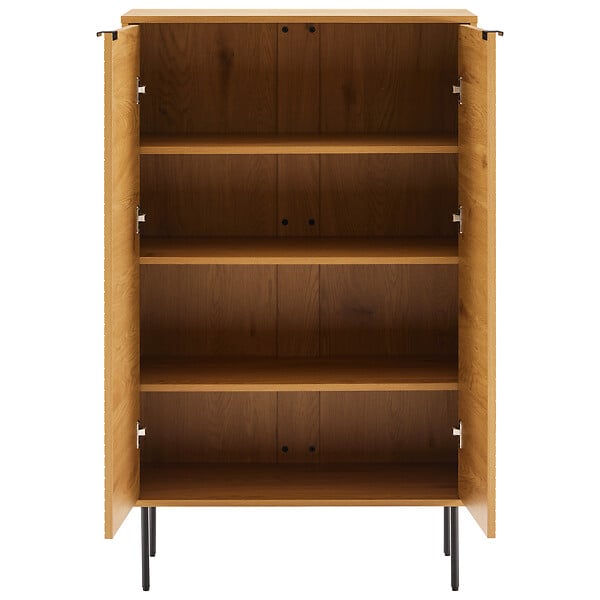 HAPPY GARDEN - Vaisselier en bois 2 portes 80cm STINNA - large