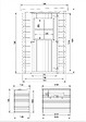 TIMBELA - Abri de jardin en bois - H198 x l239 x L144 cm / 2.63 m2 AVEC SOL TRAITÉ - M306+M306G - vignette