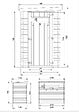 TIMBELA - Abri de jardin en bois - H198 x l239 x L144 cm / 2.63 m2 AVEC SOL TRAITÉ - M306A+M306G - vignette