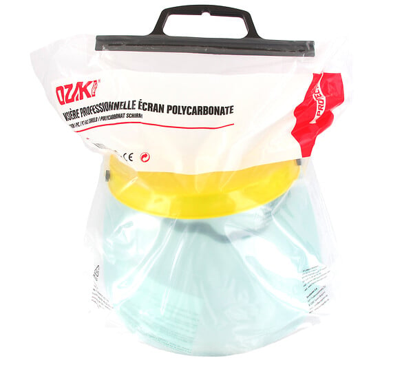OZAKI - Visière de protection - Polycarbonate - 190mm - EN166B - large