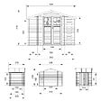 TIMBELA - Abri de jardin en bois et range bûches extérieur AVEC SOL TRAITÉ - extérieur I206xL328xH218 cm/ 3,53 + 0,97+0,97 m2 -  TIMBELA M389F+M389G - vignette