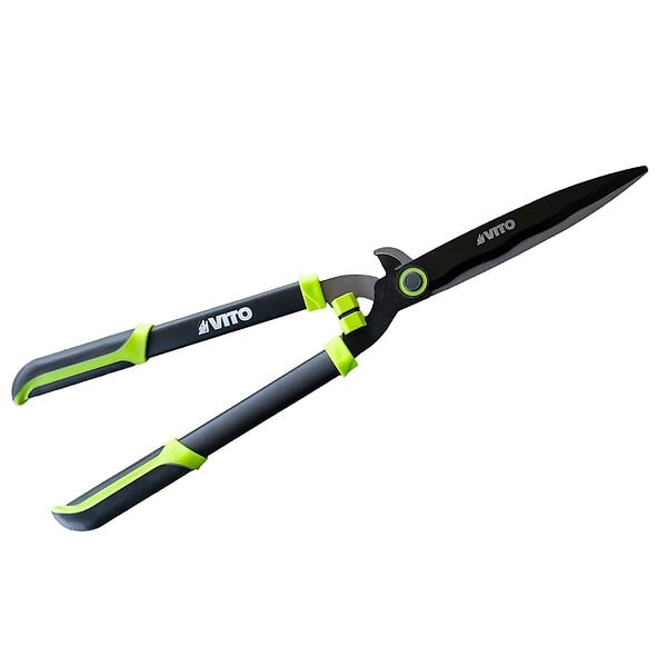 VITO - Taille haie Cisaille de jardin 2 en 1 avec lame 27,5 cm + Sécateur Coupe Branches - Taille et Elagage Haies Feuillage VITO - large