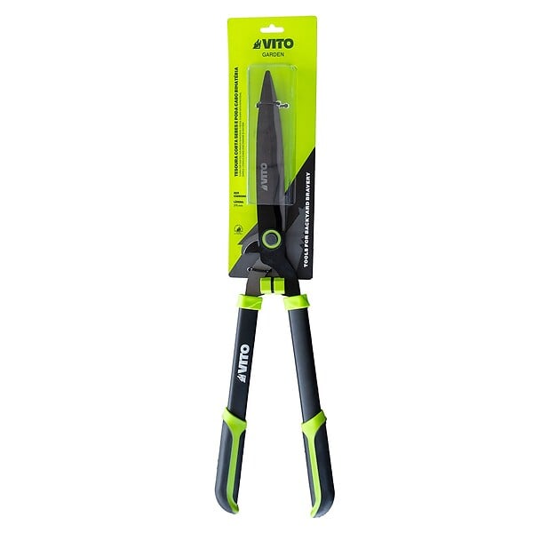 VITO - Taille haie Cisaille de jardin 2 en 1 avec lame 27,5 cm + Sécateur Coupe Branches - Taille et Elagage Haies Feuillage VITO - large