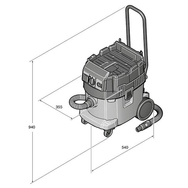 FEIN - Aspirateur eau et poussière FEIN DUSTEX 35 LX 1380W - large