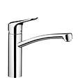 HANSGROHE - Mitigeur évier de cuisine Ecos M - Gris Chrome - vignette