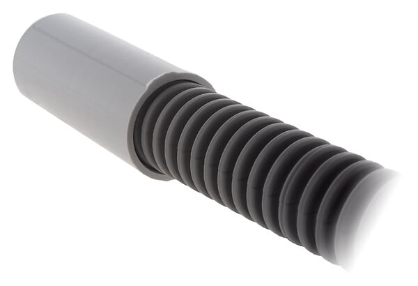 ZENITECH - Lot de 2 manchons rigides gaines ICTA/tubes Ø25mm - Gris - Zenitech - large