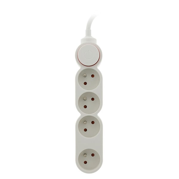 ZENITECH - Bloc Home 4 prises 16A 2P+T câble 3m - Blanc - Zenitech - large