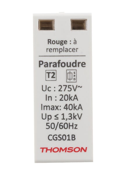 THOMSON - Cartouche de rechange pour parafoudre modulaire - 40KA - Thomson - large