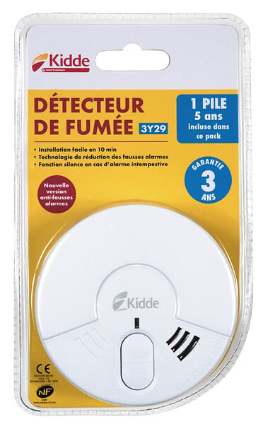 CENTRALE BRICO - Détecteur de fumée KIDDE, 3 ans - large