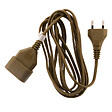 ZENITECH - Rallonge 2m - HO3VVH2F 2x0,75mm² 6A - or - Zenitech - vignette