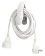 WATTANDCO - Rallonge 5m avec pince - blanc - Watt and Co - vignette
