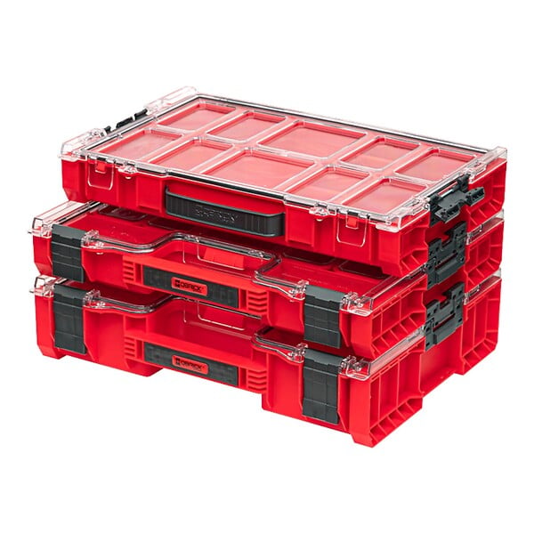 QBRICK SYSTEM - Qbrick System PRO Organizer 200 RED ULTRA HD empilable 452 x 296 x 79 mm 6 l IP54 avec 8 inlays - large