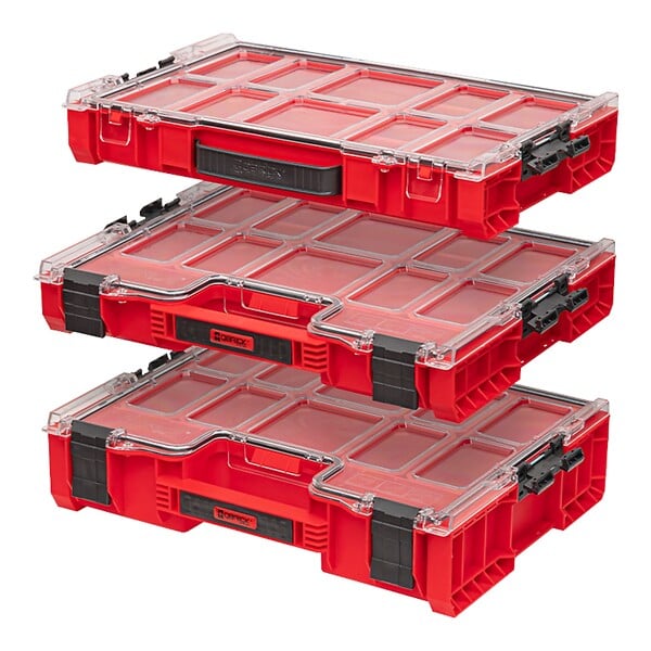 QBRICK SYSTEM - Qbrick System PRO Organizer 300 RED ULTRA HD empilable 452 x 358 x 110 mm 9 l IP54 avec 8 inlays - large