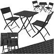 TECTAKE - Salon de jardin TREVI 2 personnes noir - vignette