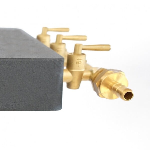 KZ GARDEN - Réchaud à Gaz Traiteur 4 pieds 8,6KW 3 Bruleurs Gaz Butane ou Propane Fonte véritable KZ Garden - large