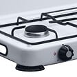 INTEC - Réchaud à gaz 2 feux 3200W Brûleurs fonte amovibles Couvercle Plaque de cuisson Gaz Butane ou Propane GOLD - vignette