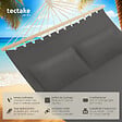 TECTAKE - Hamac double Eden gris foncé - vignette