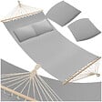 TECTAKE - Hamac double Eden gris clair - vignette