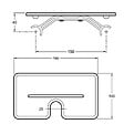 JACOB DELAFON - Tablette de douche antiglisse Metro noir mat - vignette