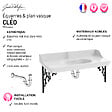 JACOB DELAFON - Pack plan vasque suspendu Cléo 1890 - vignette