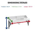 JACOB DELAFON - Pack plan vasque suspendu Cléo 1889 + miroir + colonne droite + siphon chromé - vignette