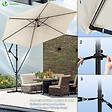 VOUNOT - Parasol deporte 3M avec housse de protection et sangle de fixation Beige - vignette