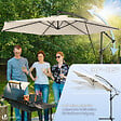 VOUNOT - Parasol deporte 3M avec housse de protection et sangle de fixation Beige - vignette