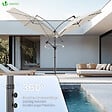 VOUNOT - Parasol deporte 3M avec housse de protection et sangle de fixation Beige - vignette