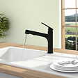 VILLEROY ET BOCH - Robinet de cuisine avec douchette Junis Sky Shower Noir mat - vignette