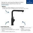 VILLEROY ET BOCH - Robinet de cuisine avec douchette Subway Style Shower Noir mat - vignette