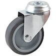AVL - Roulette pivotante à trou central AVL - roue caoutchouc Ø 50 mm - alésage lisse - charge 50 kg - 552850L - vignette