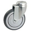 AVL - Roulette pivotante à platine ronde AVL - Roue caoutchouc Ø 100 - Charge 100 kg - 550882O - vignette