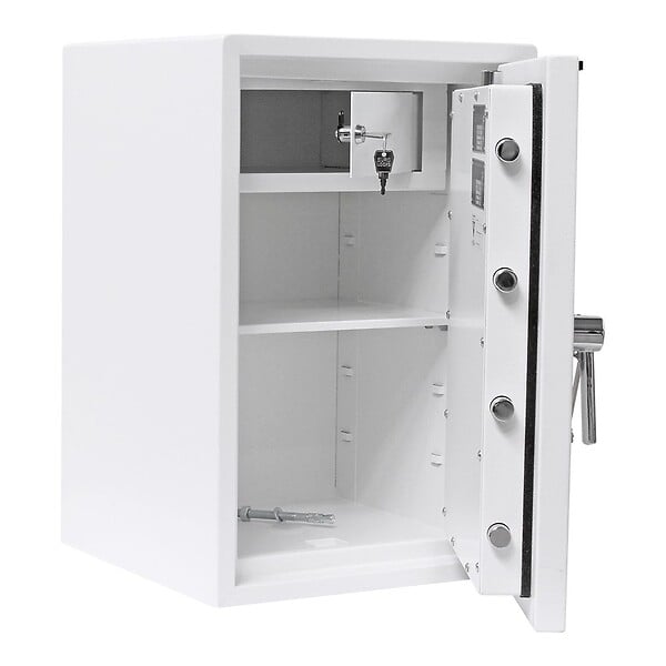 ROTTNER - Coffre Fort Ignifuge Atlas Fire 65 Blanc Serrure À Clé - large