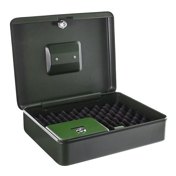 ROTTNER - Coffre Fort Armes De Poing Gun Box Verte Serrure À Clé - large