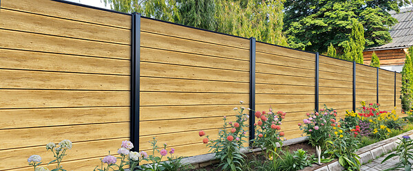 P-MEX - Kit poteau P-MEX - 8x8x185cm avec renfort métallique à sceller - large