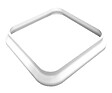 MOREY - Cache platine PVC blanc pour poteau 80x80 mm - Lot de 5 - vignette