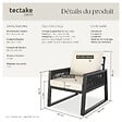 TECTAKE - Ensemble de salon de jardin en aluminium Captive au design Rope gris anthracite - vignette