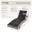 TECTAKE - Bain de soleil en rotin Moana marron naturel - vignette