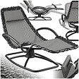 TECTAKE - Chaise longue ergonomique TOULON gris - vignette