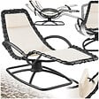 TECTAKE - Chaise longue ergonomique TOULON beige - vignette
